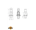 NRF Termostat chladiva EASY FIT NRF 725166, 725166