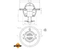 NRF Termostat chladiva EASY FIT NRF 725180, 725180