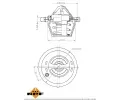 NRF Termostat chladiva EASY FIT NRF 725182, 725182