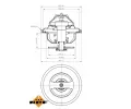 NRF Termostat chladiva EASY FIT NRF 725192, 725192
