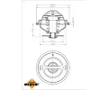 NRF Termostat chladiva EASY FIT NRF 725194, 725194