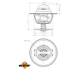 NRF Termostat chladiva EASY FIT NRF 725213, 725213