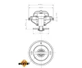 NRF Termostat chladiva EASY FIT NRF 725217, 725217