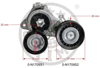 OPTIMAL Napínák žebrovaného klínového řemenu OPT 0-N1709, 0N1709 OPTIMAL Napínák žebrovaného klínového řemenu OPT 0-N1709, 0N1709