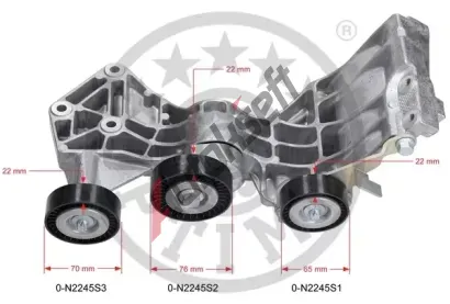 OPTIMAL Napínák drážkového klínového řemenu OPT 0-N2245, 0-N2245 OPTIMAL Napínák drážkového klínového řemenu OPT 0-N2245, 0-N2245