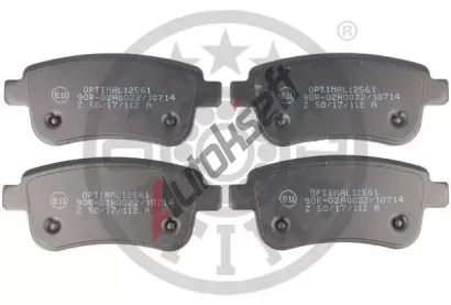 OPTIMAL Sada brzdovch destiek OPT BP-12561, BP-12561