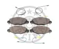 OPTIMAL Sada brzdových destiček OPT BP-82704, BP-82704