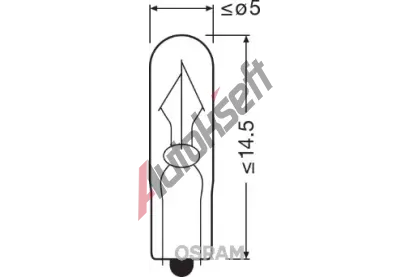OSRAM ��rovka Mw T5,24-30V 1W W2x4,6d OS 2341, 2341