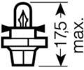 OSRAM rovka 12V 1.1W BX8,4d OS 2473 MFX6, 2473 MFX6