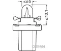 OSRAM rovka 12V 1,2W B8,5d OS 2721MF, 2721MF