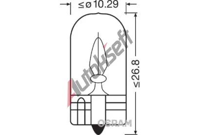 OSRAM rovka W3W 24V 3W W2,1x9,5d OS 2841, 2841