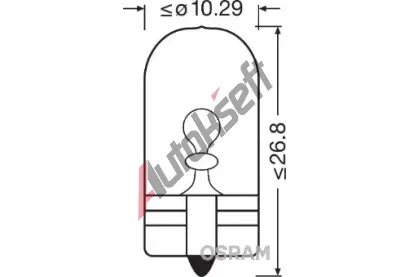 OSRAM rovka W5W 24V 5W W2,1x9,5d OS 2845, 2845