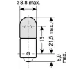 OSRAM rovka 12V 6W BA9s MINIXEN OS 3886X, 3886X