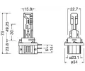 OSRAM rovka dlkovho svtlometu LEDriving HL EASY OS 64176DWESY-HCB, 64176DWESY-HCB