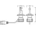 OSRAM Žárovka dálkového světlometu NIGHT BREAKER® LED SMART H4 OS 64193DWNBSM-2HB, 64193DWNBSM-2HB