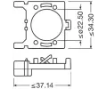 OSRAM Objmka rovky hlavnho svtlometu LEDriving ADAPTER OS 64210DA02, 64210DA02
