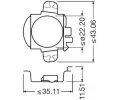 OSRAM Objmka rovky hlavnho svtlometu LEDriving ADAPTER OS 64210DA03, 64210DA03