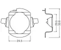 OSRAM Objmka rovky hlavnho svtlometu LEDriving ADAPTER OS 64210DA06, 64210DA06