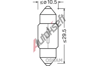 OSRAM rovka 12V 10W SV8,5-8 OS 6438, 6438