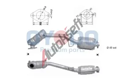 Oyodo Katalyzátor OYD 10N0050-OYO, 10N0050-OYO Oyodo Katalyzátor OYD 10N0050-OYO, 10N0050-OYO