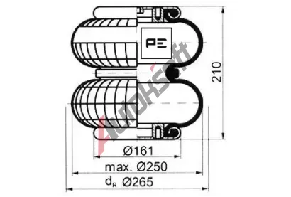 PE Automotive Mch pneumatickho odpruen PEA 084.127-71A, 084.127-71A