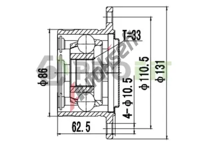 PROFIT Kloub hnacího hřídele, sada PFT 2810-2001, 2810-2001 PROFIT Kloub hnacího hřídele, sada PFT 2810-2001, 2810-2001
