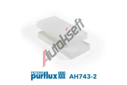 PURFLUX Filtr vzduchu v interiru PFX AH743-2, AH743-2