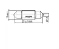 PHILIPS rovka osvtlen vnitnho prostoru 6000 K Ultinon Pro6000 PHI 11854CU60X1, 11854CU60X1