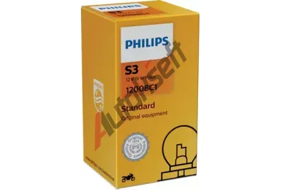 PHILIPS rovka S3 12V 15W P26s PHI 12008C1, 12008C1