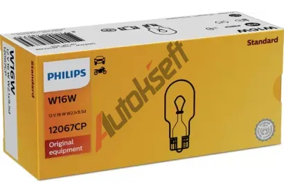 PHILIPS rovka W16W 12V 16W W2.1x9.5d PHI 12067CP, 12067CP