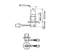 PHILIPS rovka H3 12V 55W PK22s Vision PHI 12336PRB1, 12336PRB1