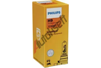 PHILIPS rovka H9 12V 65W PGJ19-5 High Performance Halogen PHI 12361C1, 12361C1