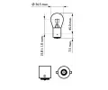 PHILIPS rovka P21W 12V 21W BA15s PHI 12498CP, 12498CP