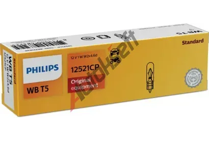 PHILIPS rovka 12V 1W W2x4,6d PHI 12521CP, 12521CP