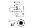 PHILIPS rovka R2 (Bilux) 12V 45/40W P45t-41 PHI 12620C1, 12620C1