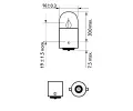 PHILIPS rovka R5W 12V 5W BA15s PHI 12821B2, 12821B2