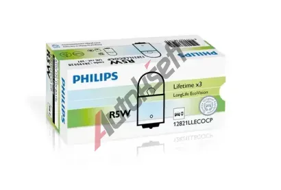 PHILIPS rovka R5W 12V 5W BA15s LongLife EcoVision PHI 12821LLECOCP, 12821LLECOCP