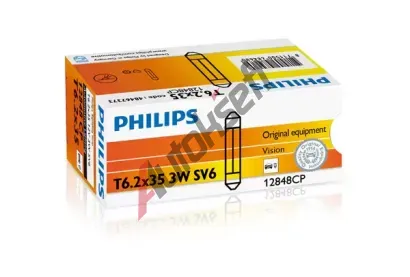 PHILIPS rovka 12V 3W SV6 PHI 12848CP, 12848CP