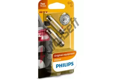 PHILIPS rovka C10W 12V 10W SV8,5 PHI 12866B2, 12866B2