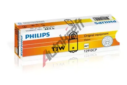 PHILIPS rovka T3W 12V 3W BA9s PHI 12910CP, 12910CP