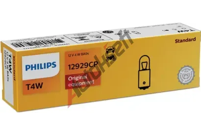 PHILIPS rovka T4W 12V 4W BA9s PHI 12929CP, 12929CP