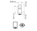 PHILIPS rovka T4W 12V 4W BA9s PHI 12929CP, 12929CP