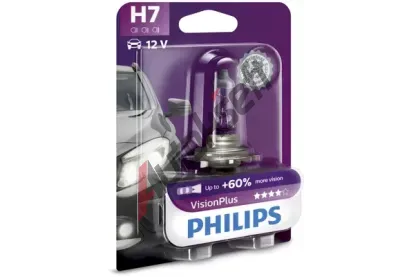 PHILIPS rovka H7 12V 55W PX26d VisionPlus PHI 12972VPB1, 12972VPB1