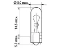 PHILIPS rovka 24V 1,2W W2x4,6d PHI 13516CP, 13516CP