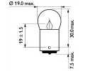 PHILIPS rovka R10W 24V 10W BA15s PHI 13814CP, 13814CP