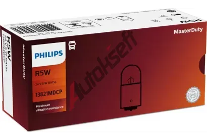 PHILIPS rovka R5W 24V 5W BA15s MasterDuty PHI 13821MDCP, 13821MDCP