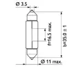 PHILIPS rovka C5W 24V 5W SV8,5 PHI 13844B2, 13844B2