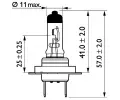 PHILIPS rovka H7 24V 70W PX26d MasterDuty PHI 13972MDC1, 13972MDC1