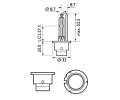 PHILIPS rovka dlkovho svtlometu Xenon WhiteVision gen2 PHI 85122WHV2C1, 85122WHV2C1