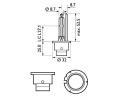 PHILIPS Vbojka D2S 85V 35W P32d-2 Xenon X-tremeVision PHI 85122XVS1, 85122XVS1